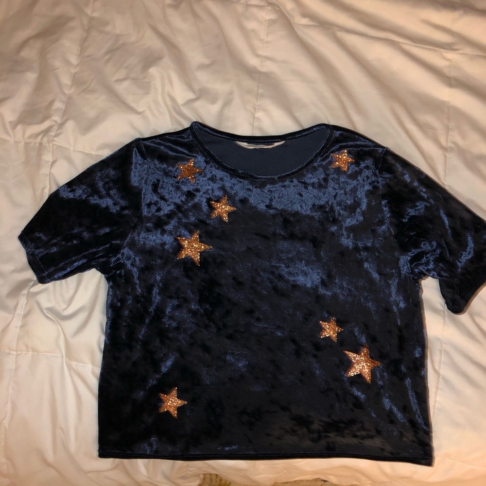 Youth Velvet/Glitter Star Shirt